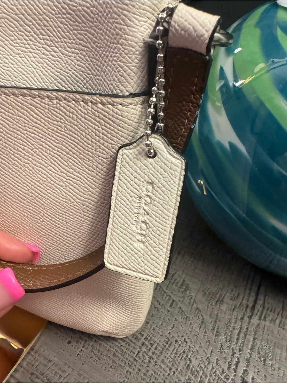 Coach Crossbody Bag in Ivory and Brown - Picture 5 of 12